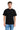 100% Cotton Oversize Fit Crew Neck Black Men's T-Shirt - Alpha